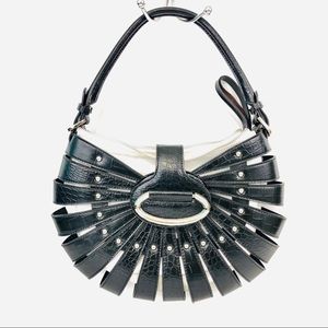 WHITE HOUSE BLACK MARKET Black & Beige Handbag